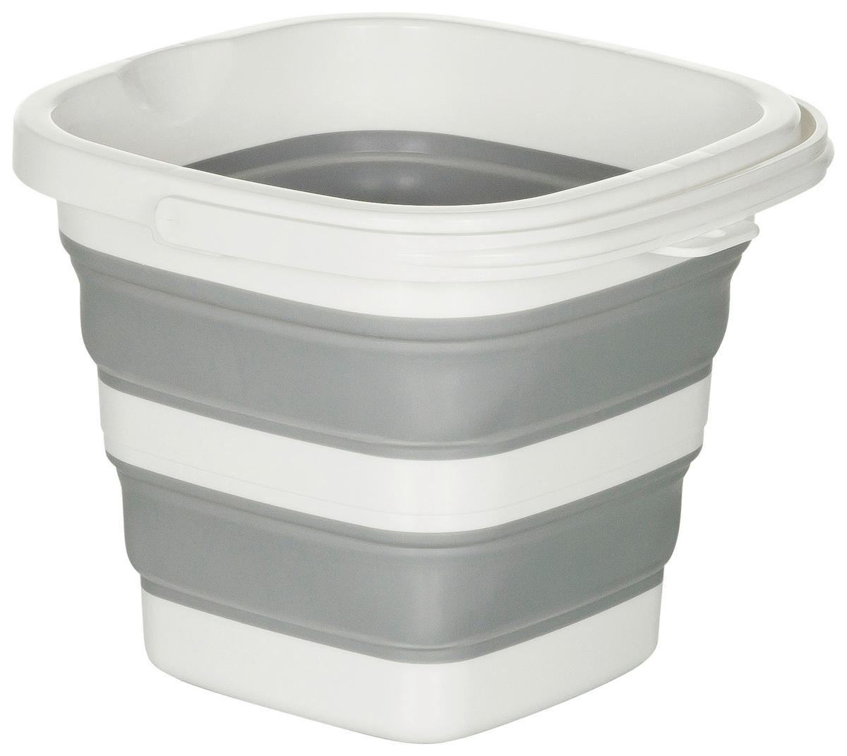 EIMER  - Weiß/Grau, Basics, Kunststoff (23/20/23cm) - MID.YOU
