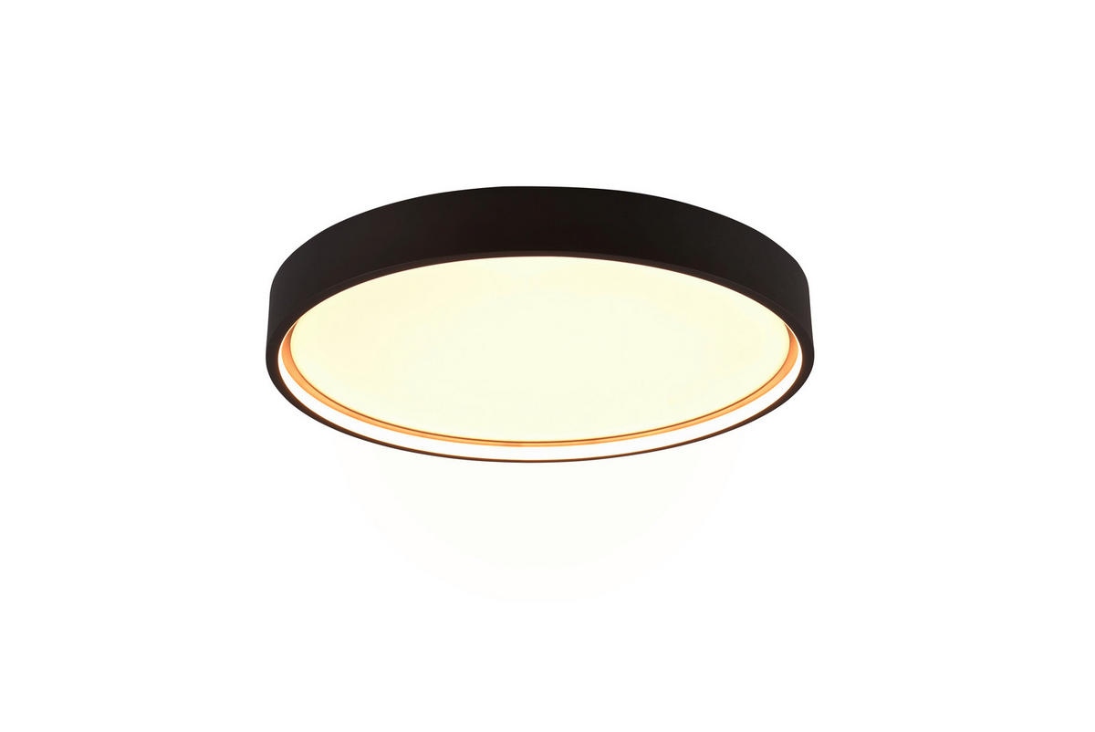 LED-DECKENLEUCHTE  45/5,5 cm    - Schwarz, Basics, Metall (45/5,5cm) - Trio Leuchten