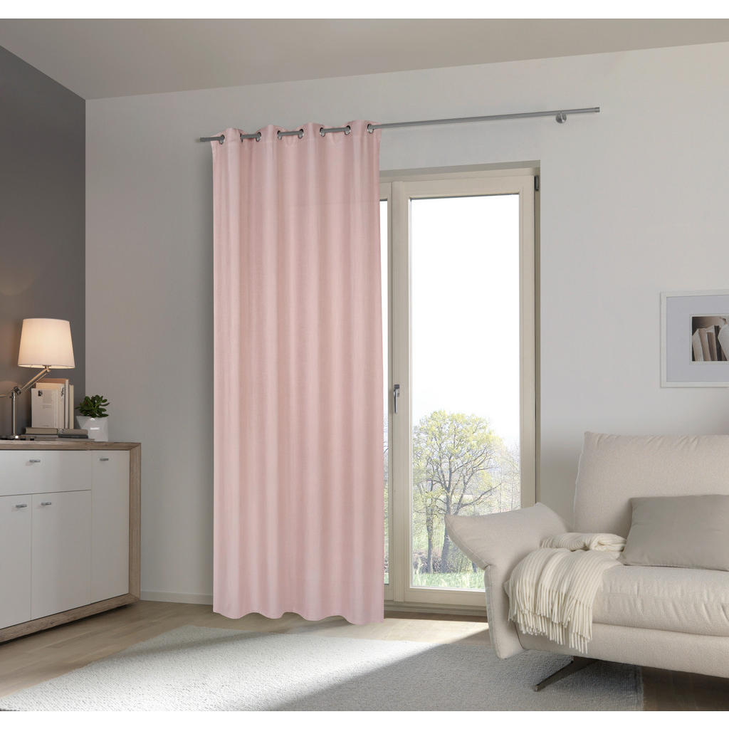Thumbnail - Esposa Ösenschal Garda, Rosa, Textil, 135x300 cm, Oeko-Tex® Standard 100, Wohntextilien, Gardinen & Vorhänge, Fertiggard...