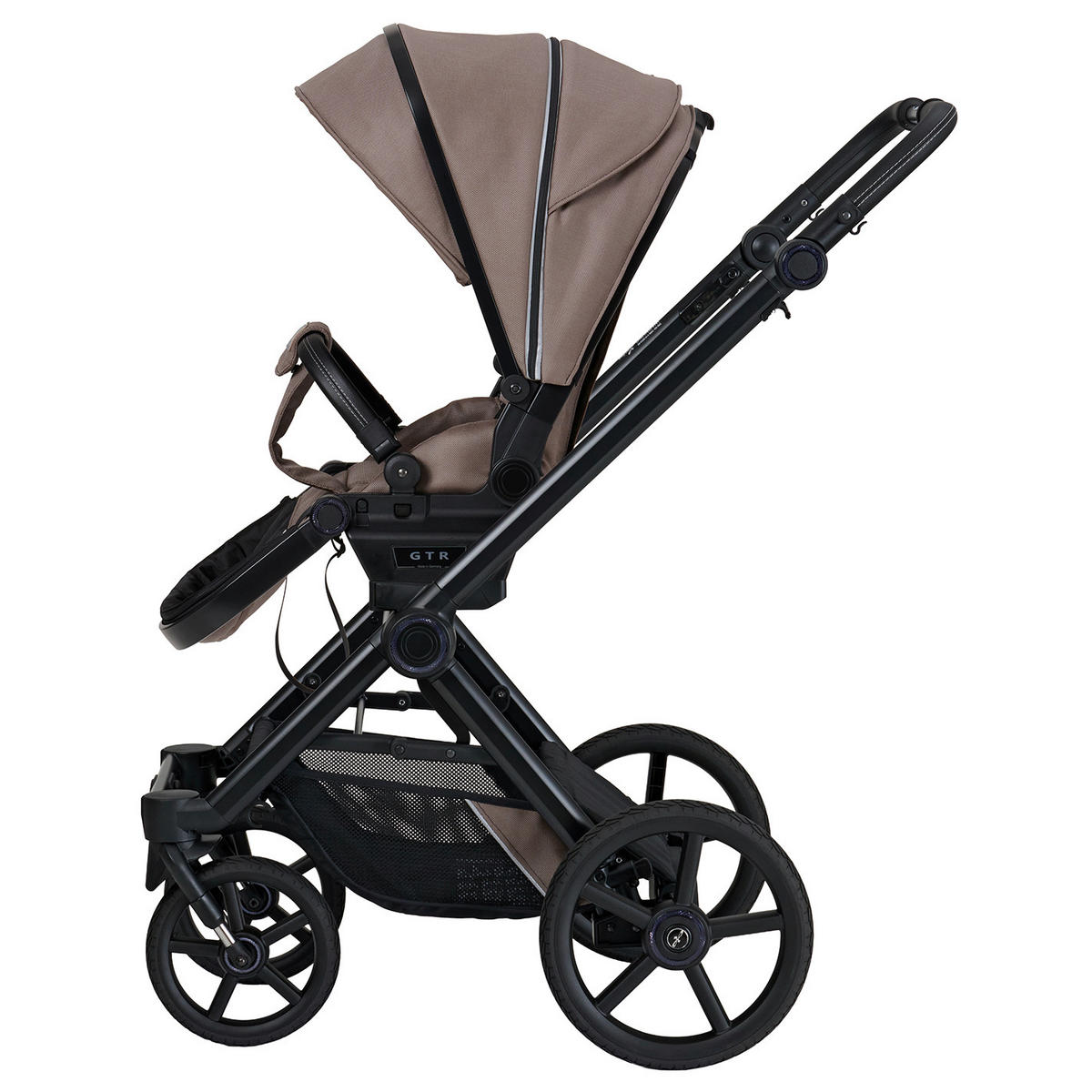 KINDERWAGENSET IVY GTR Outdoor  - Schwarz/Cappuccino, Basics, Textil/Metall (94/58/119cm) - Hartan
