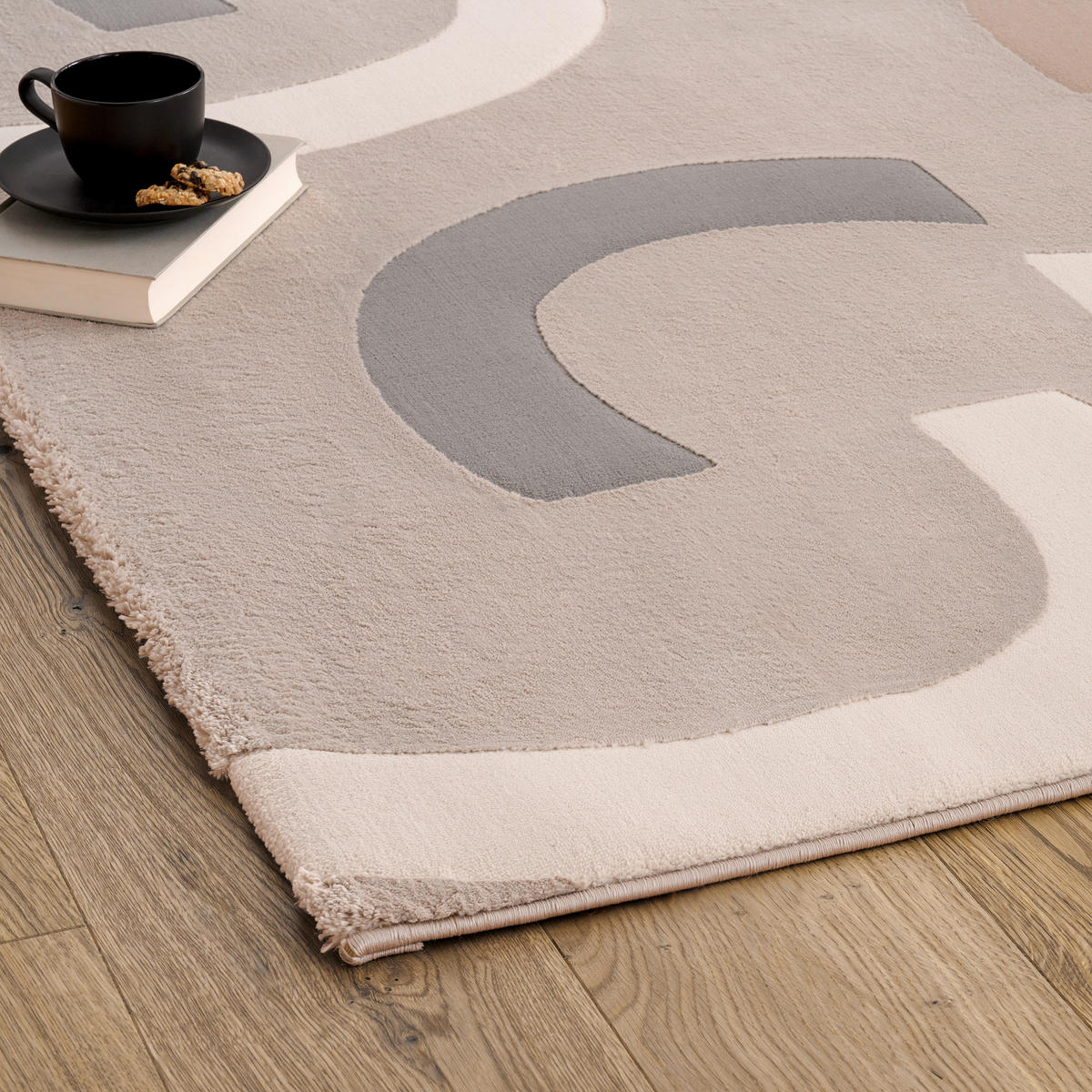 WEBTEPPICH 80/150 cm Tiles Sandfarben  - Sandfarben, Design, Textil (80/150cm) - Novel