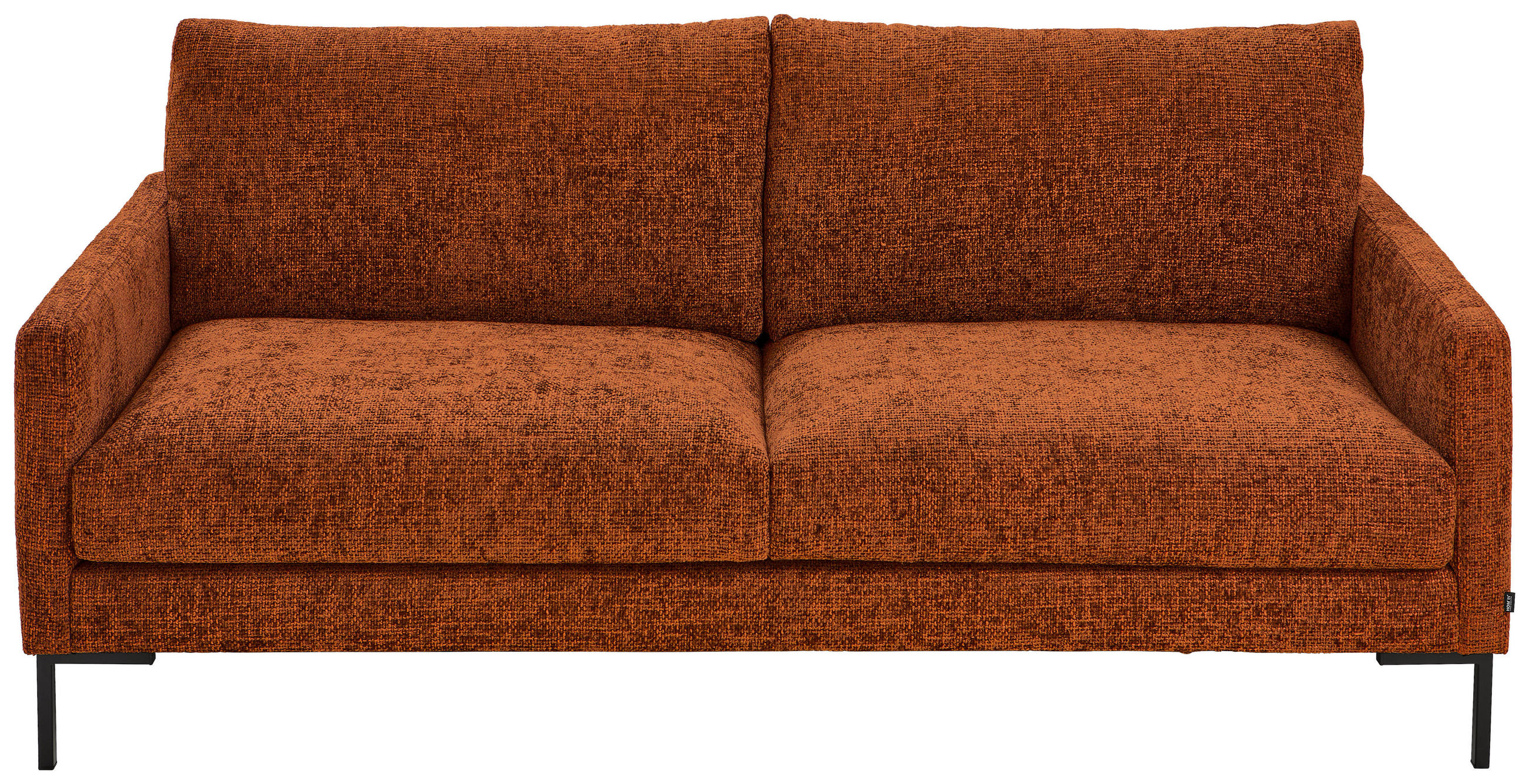 3-SITS SOFFA i vävt tyg orange  - orange/svart, Klassisk, metall/textil (196/78/90cm) - MID.YOU