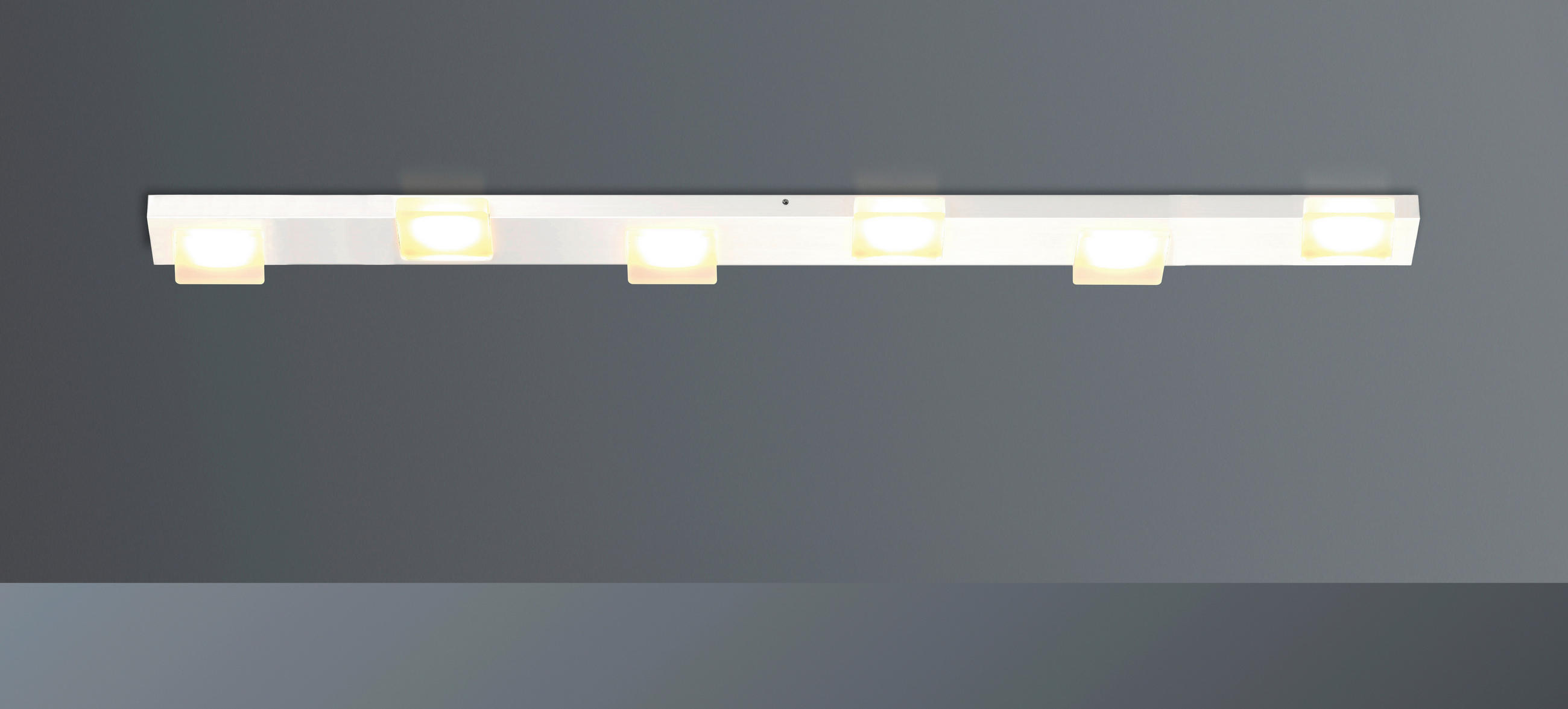 LED-DECKENLEUCHTE 115/12/3 cm   - Weiß, Design, Metall (115/12/3cm) - BOPP