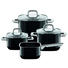 KOCHTOPFSET Edelstahl 4-teilig - Klar/Schwarz, Basics, Glas/Metall - Silit KOCHTOPFSET Edelstahl 4-teilig - Klar/Schwarz, Basics, Glas/Metall - Silit