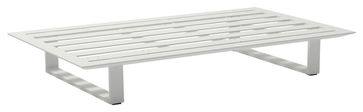 SITZBANK 178/101/25 cm  in Weiß  - Weiß, LIFESTYLE, Metall (178/101/25cm) - Amatio