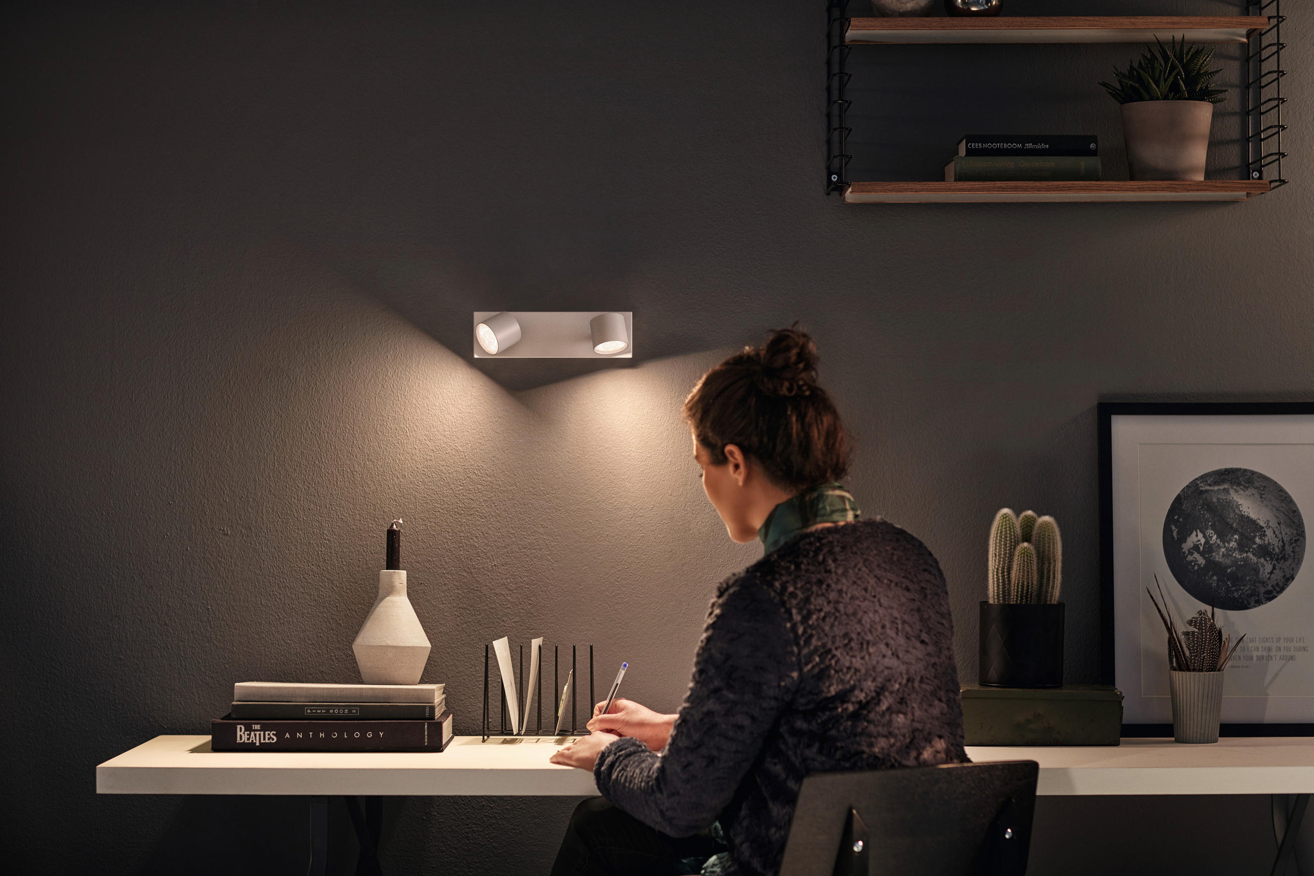 LED-WANDLEUCHTE Star WDG 7/8,5/44,2 cm   - Weiß, Basics, Metall (7/8,5/44,2cm) - Philips