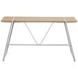 SCHREIBTISCH 140/60/75 cm Kaschmir, Eiche Artisan  - Kaschmir/Eiche Artisan, Design, Holzwerkstoff/Metall (140/60/75cm) - Carryhome