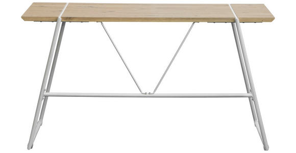 SCHREIBTISCH 140/60/75 cm Kaschmir, Eiche Artisan  - Kaschmir/Eiche Artisan, Design, Holzwerkstoff/Metall (140/60/75cm) - Carryhome