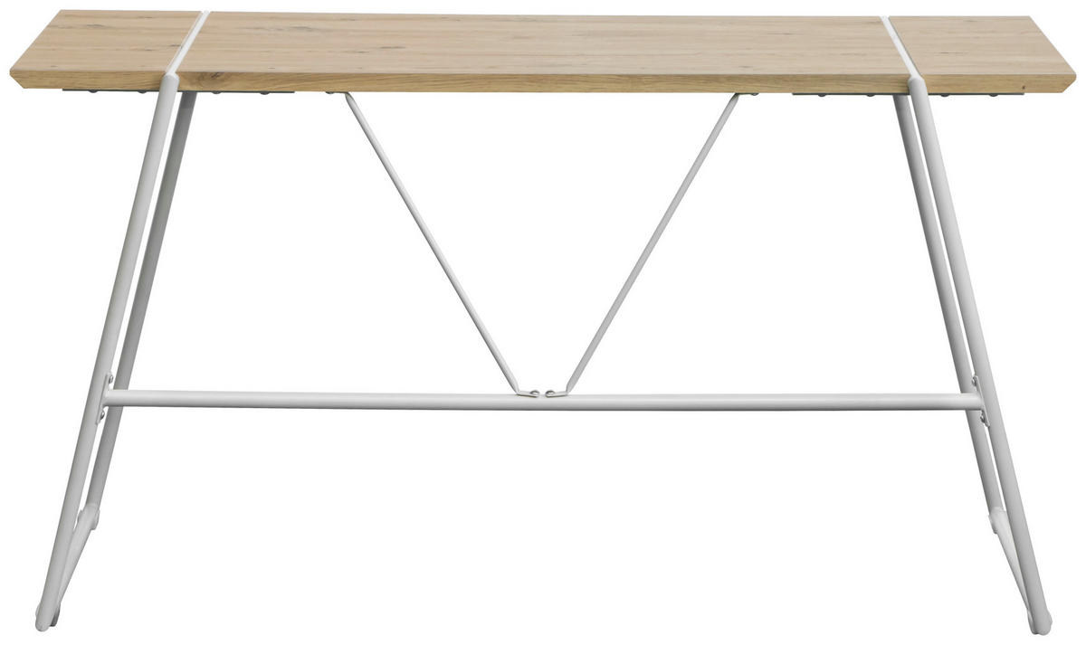 SCHREIBTISCH 140/60/75 cm  in Kaschmir, Eiche Artisan  - Kaschmir/Eiche Artisan, Design, Holzwerkstoff/Metall (140/60/75cm) - Carryhome