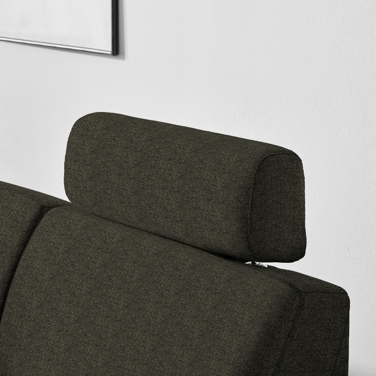 ECKSOFA in Webstoff Dunkelgrün  - Dunkelgrün/Schwarz, Konventionell, Kunststoff/Textil (165/224cm) - Xora