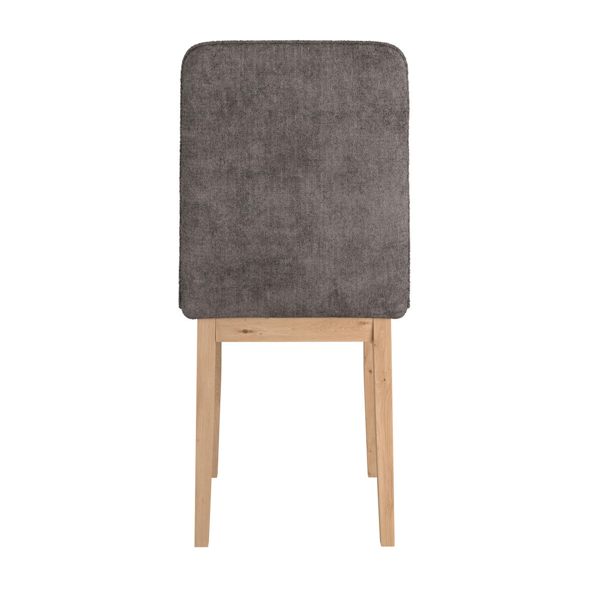 STUHL Webstoff Grau Eiche vollmassiv  - Eichefarben/Grau, KONVENTIONELL, Holz/Textil (47/91/44cm) - James Wood