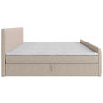 BOXBETT 180/200 cm  in Creme  - Creme/Schwarz, Basics, Kunststoff/Textil (180/200cm) - Carryhome