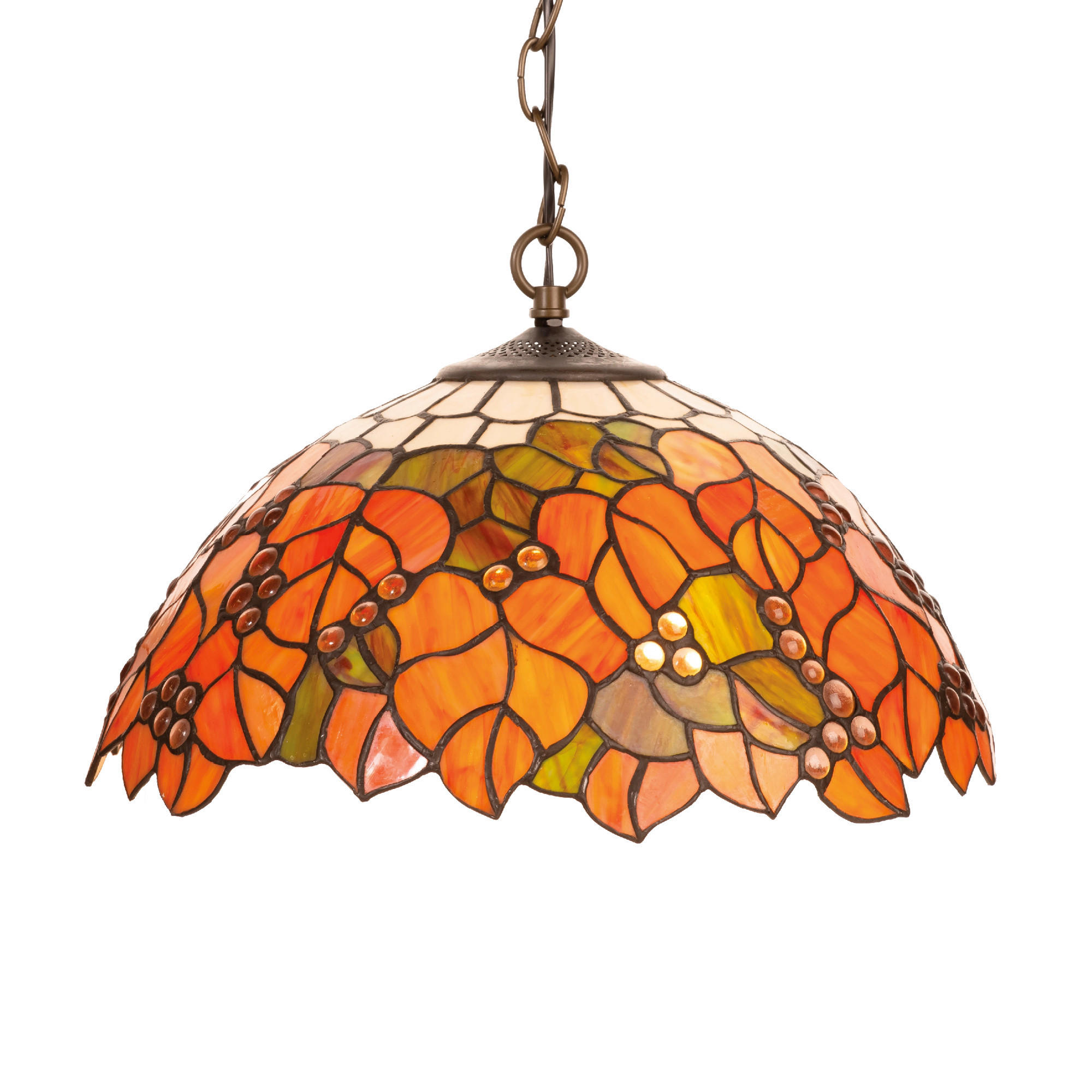 FÜGGŐLÁMPA  - többszínű, Basics, Üveg (44/43/43cm)