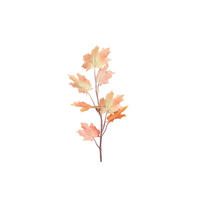 KUNSTBLUME - Orange/Braun, Basics, Kunststoff/Textil (77cm)
