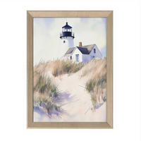 DRUCKGRAFIK Landschaft & Natur, Strand & Meer  - Eichefarben/Multicolor, Basics, Holz/Papier (75/56/3cm)