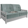 SCHLAFSOFA Cord Hellblau  - Weiß/Hellblau, MODERN, Holz/Textil (154/88/90cm) - Livetastic