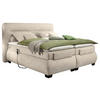 BOXSPRINGBETT 160/200 cm  in Sandfarben  - Sandfarben/Schwarz, Konventionell, Kunststoff/Textil (160/200cm) - MID.YOU