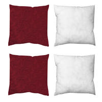 ZIERKISSEN  50/50 cm   - Bordeaux, Basics, Textil (50/50cm)