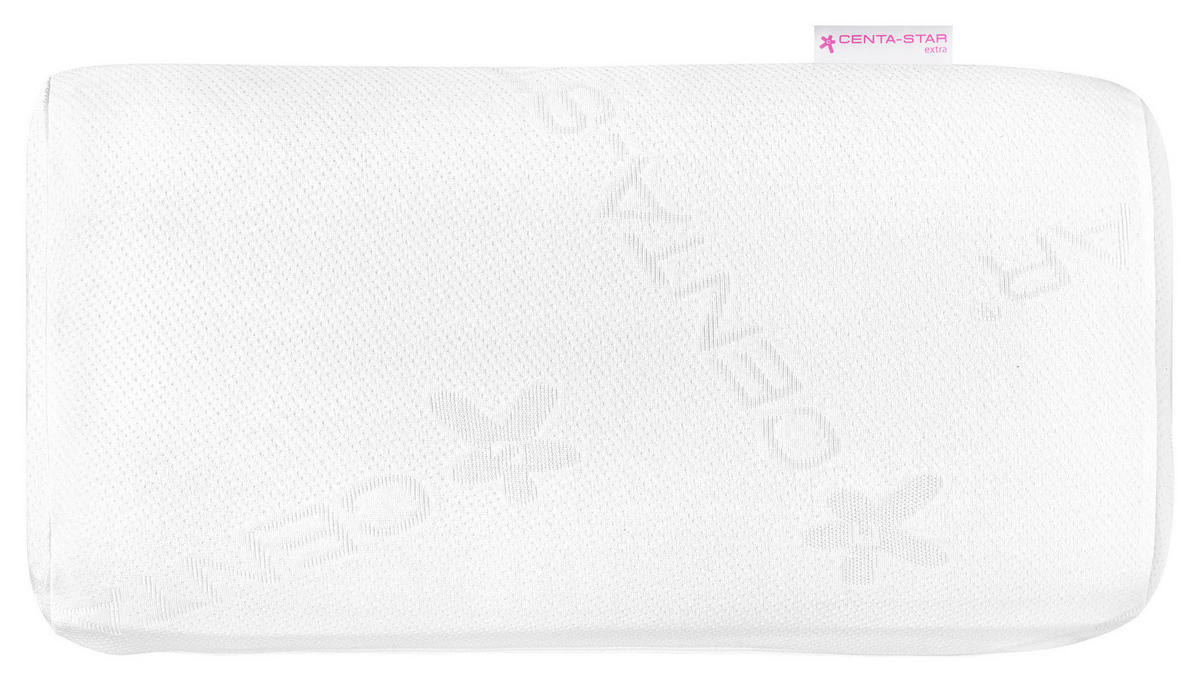 NACKENSTÜTZKISSEN 64/32 cm Respire Exquisit  - Weiß, Basics, Textil (64/32cm) - Centa-Star