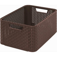 COȘULEȚ PENTRU DEPOZITARE    38.6/28.7/17 cm  - maro, Basics, plastic (38.6/28.7/17cm)