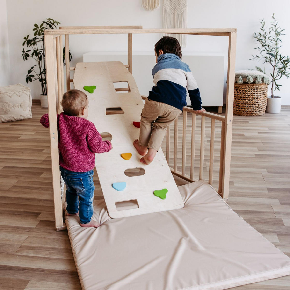 KLETTERGERÜST ZUBEHÖR - Birkefarben, Basics, Holz (140/50cm) - CLIFF