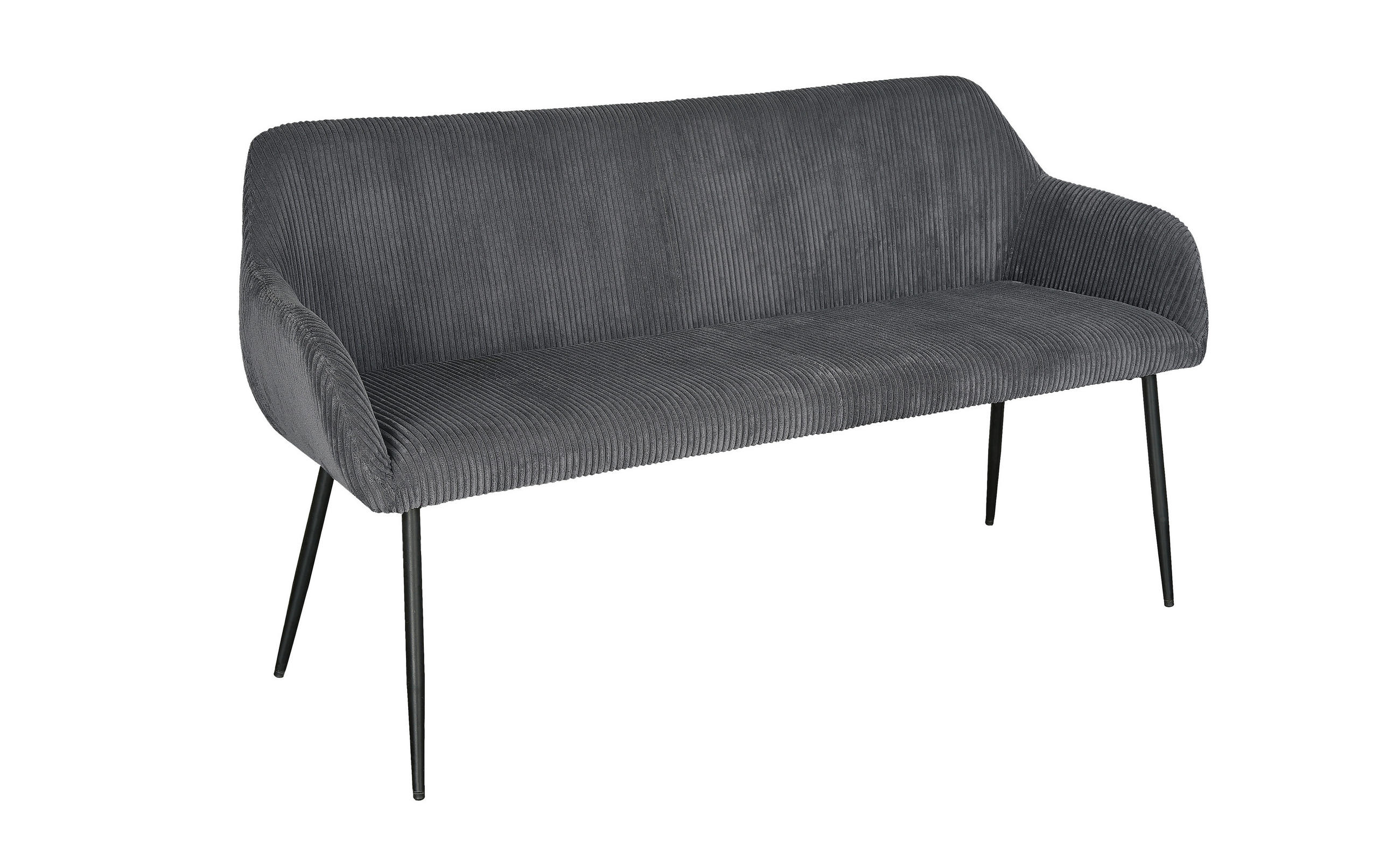 Xora Sitzbank Schwarz, Dunkelgrau 140x84x65 cm