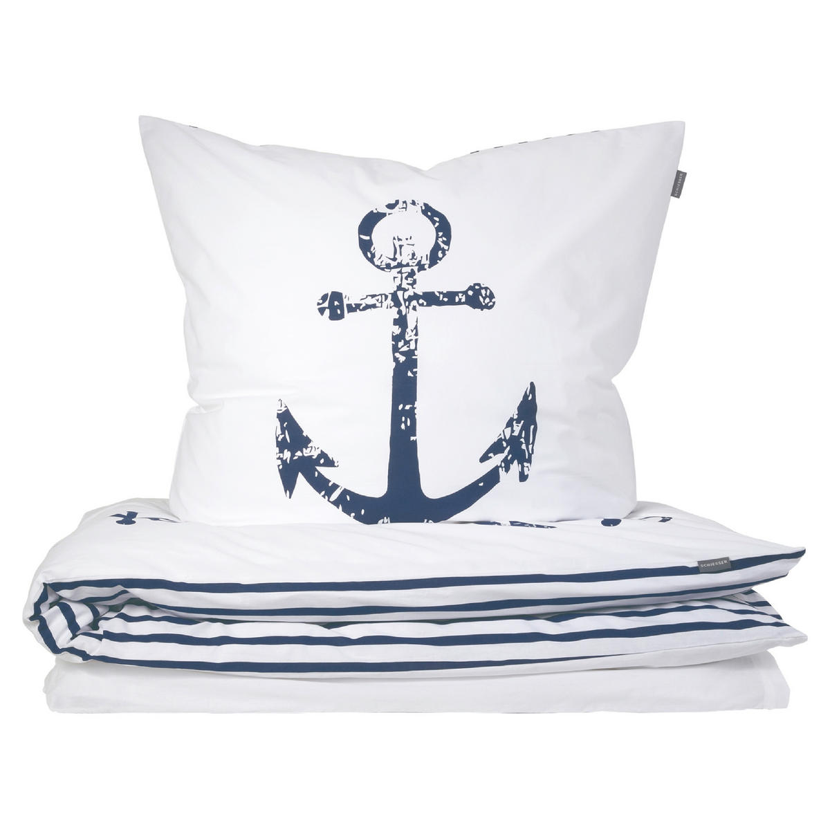 BETTWÄSCHE MARINA Renforcé 155/220 cm  - Weiß, Basics, Textil (155/220cm)