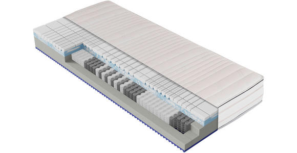 TASCHENFEDERKERNMATRATZE 90/200 cm  - Weiß, Basics (90/200cm) - Dieter Knoll