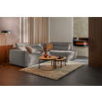 ECKSOFA Greige Struktur  - Greige/Schwarz, Design, Kunststoff/Textil (284/205cm) - Xora