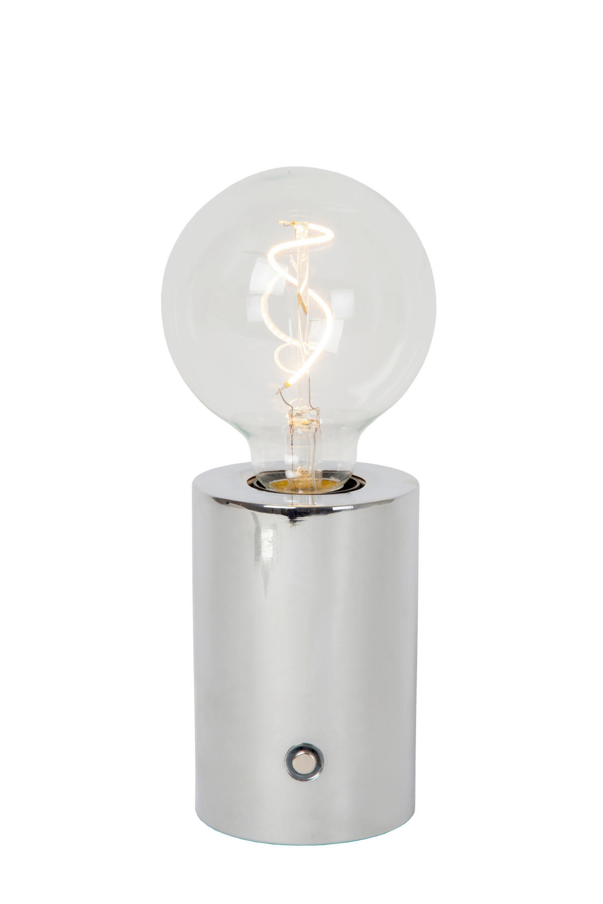 AKKU-TISCHLEUCHTE VIVO 8/8/22.5 cm   - Grau, KONVENTIONELL, Metall (8/8/22.5cm) - Lucide