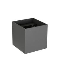 LED-WANDLEUCHTE - Grau, Design, Metall (9.7/9.7/9.7cm) - Lucide
