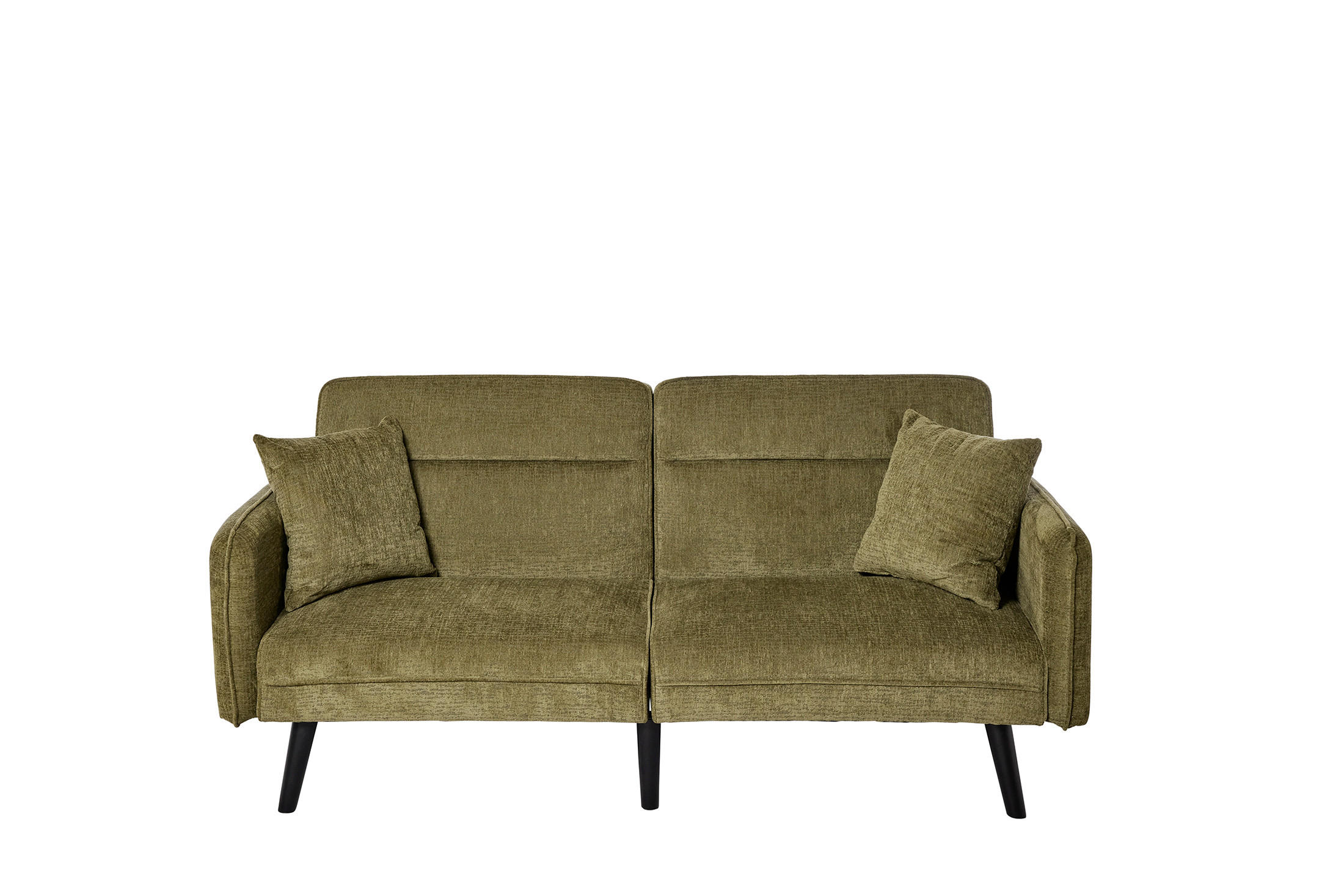 SCHLAFSOFA Bouclé Grün, Opal  - Champagner/Opal, MODERN, Holz/Textil (191/83/84cm) - Livetastic