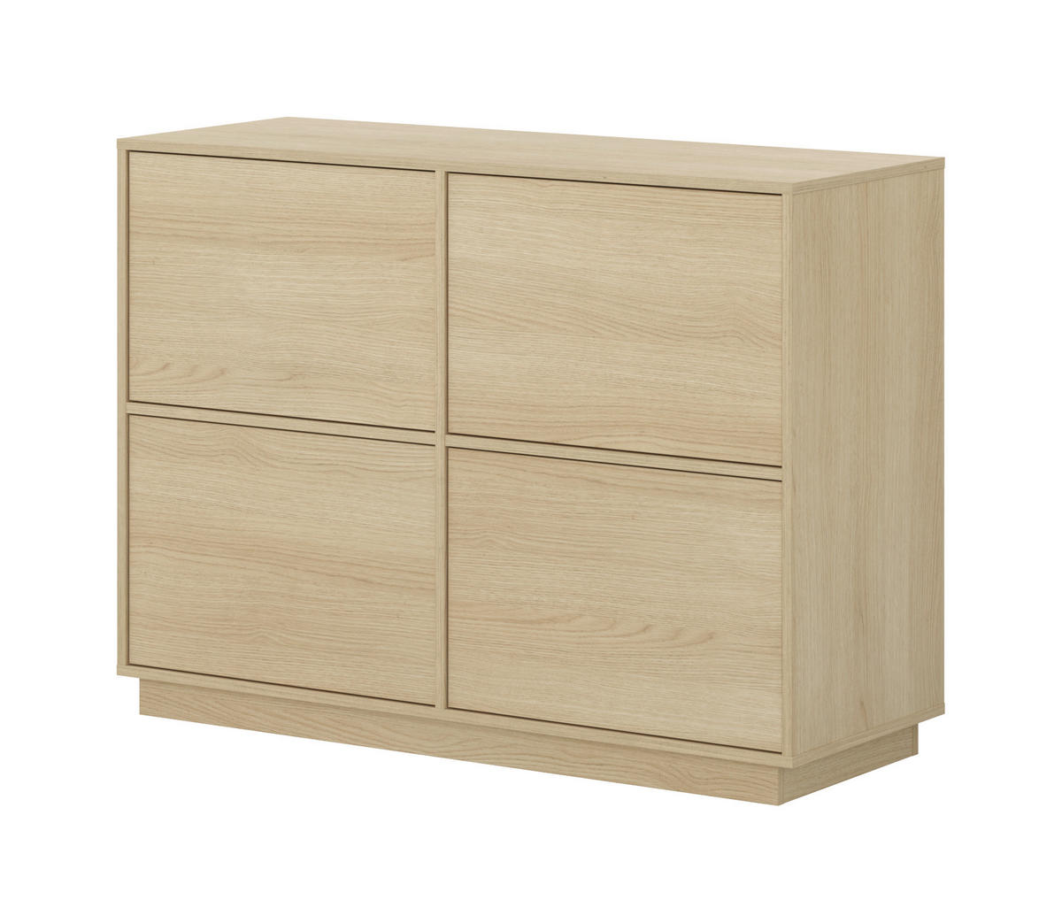 SIDEBOARD Japandi  in 111/82,5/41,5 cm  - Eichefarben, Design, Holzwerkstoff (111/82,5/41,5cm) - MID.YOU