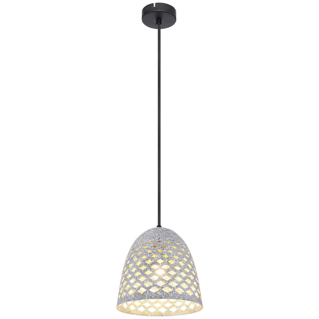 Hängeleuchte Vision H: 120 Cm 1-Flammig, Schwarz/grau