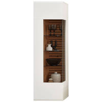 HÄNGEVITRINE in Weiß, Eiche Artisan  - Anthrazit/Weiß, Design, Glas/Holzwerkstoff (49/167/40cm) - Stylife