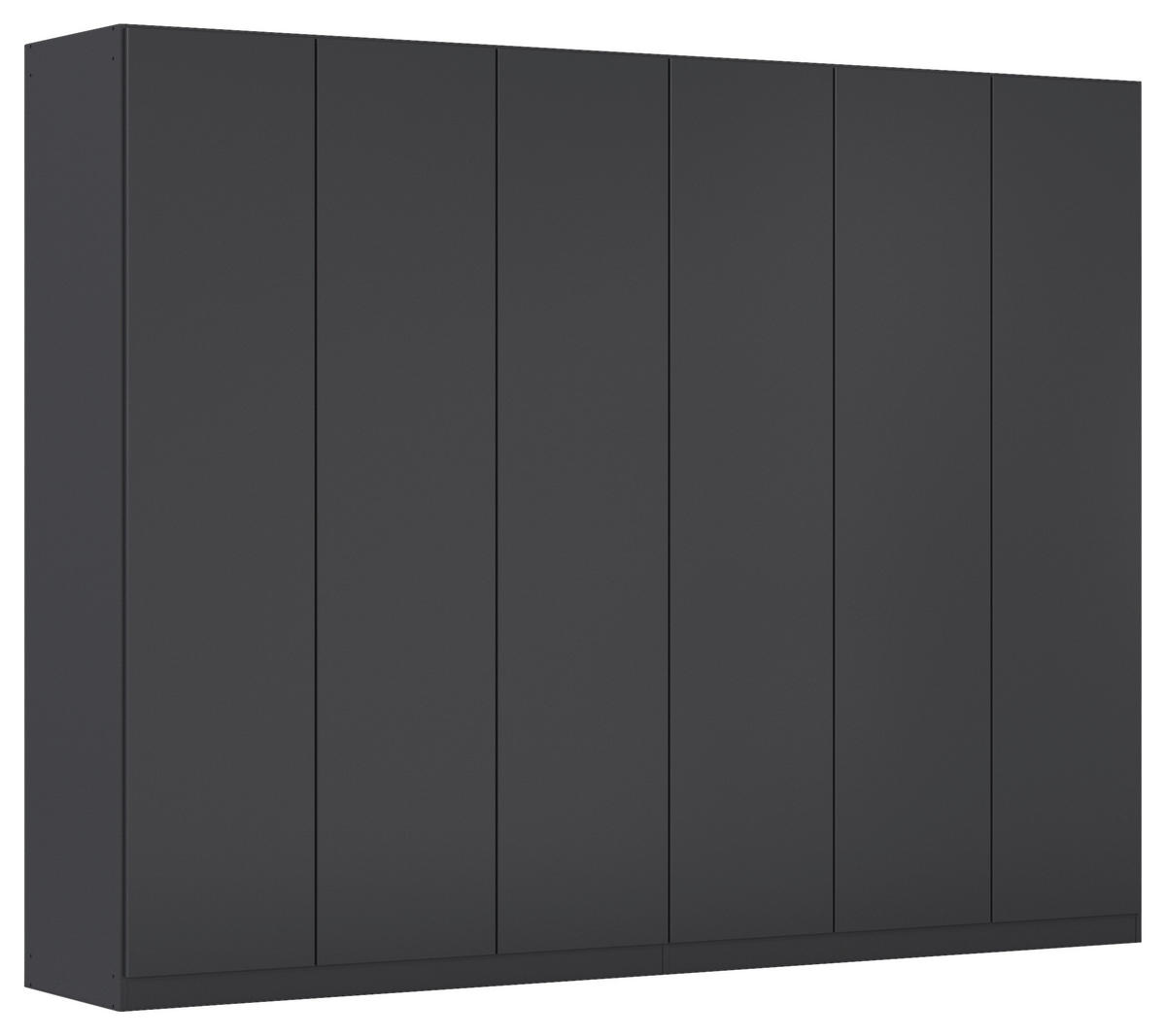 FALTTÜRENSCHRANK 271/210/54 cm 6-türig Dunkelgrau  - Dunkelgrau, Holzwerkstoff (271/210/54cm) - Rauch Möbel