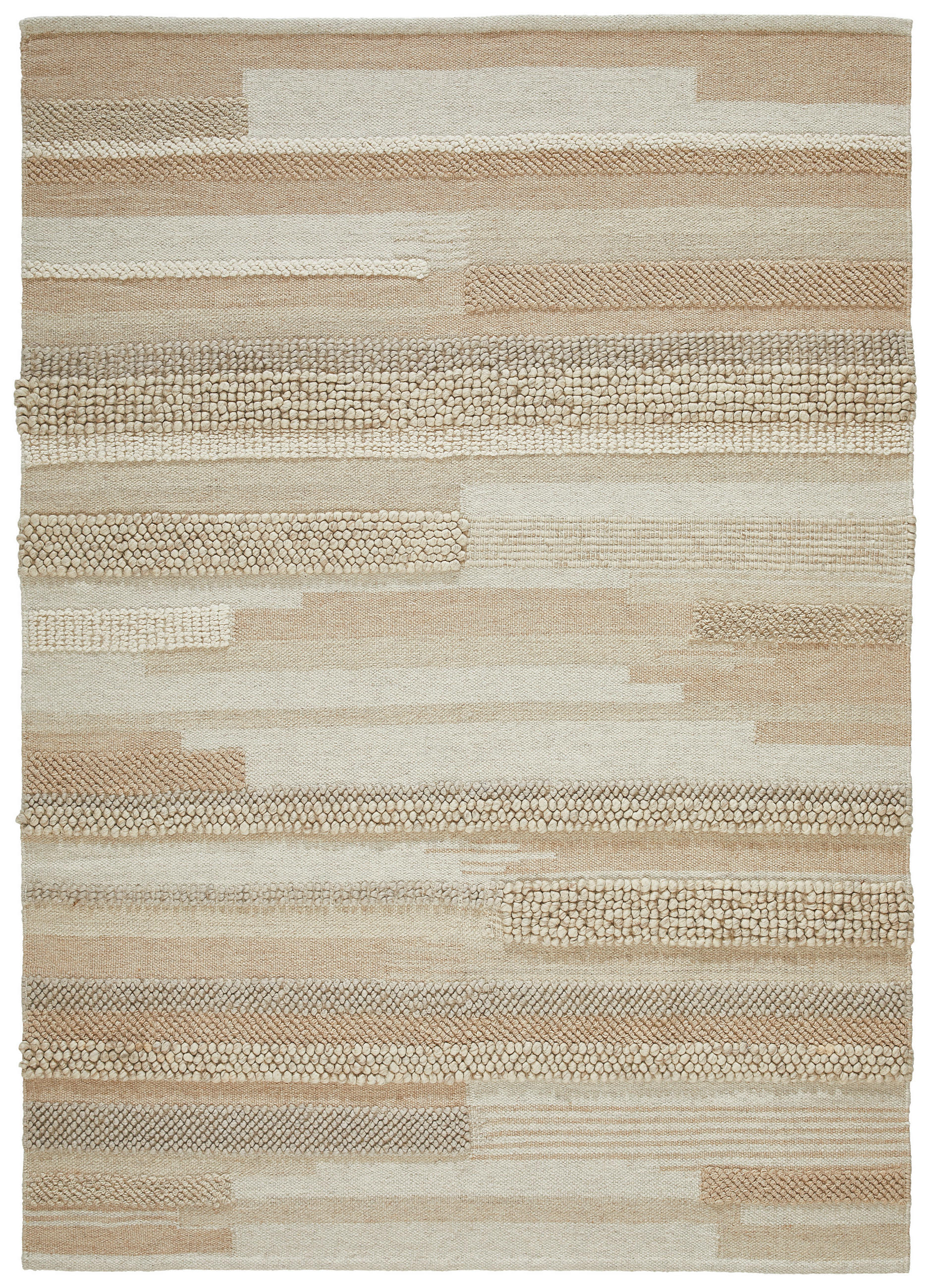 HANDWEBTEPPICH 130/190 cm Beige  - Beige, Natur, Textil (130/190cm) - Linea Natura