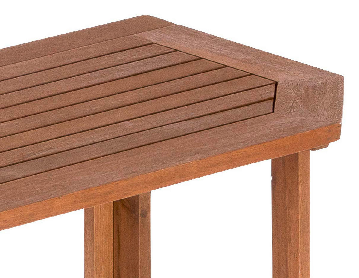 GARTENTISCHGRUPPE Eukalyptusholz massiv  - Naturfarben, KONVENTIONELL, Holz - Gardenson