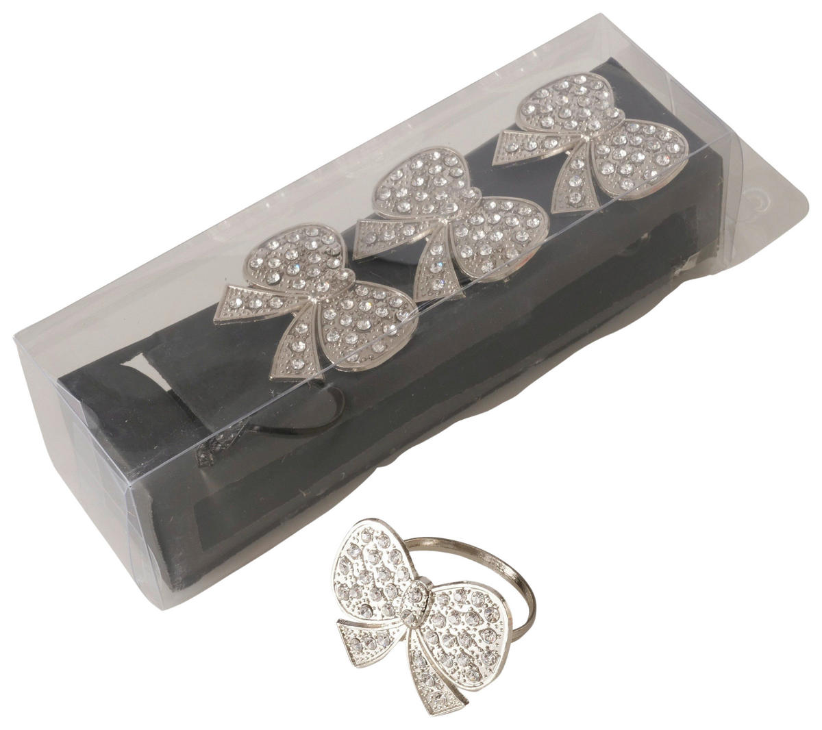 SET PRSTENOVA ZA SALVETE    - srebrna, Osnovno, metal (4,7/4/4cm)