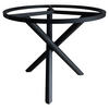 GARTENTISCHGESTELL 90/90/74 cm Metall  - Graphitfarben, Design, Metall (90/90/74cm) - Zebra 