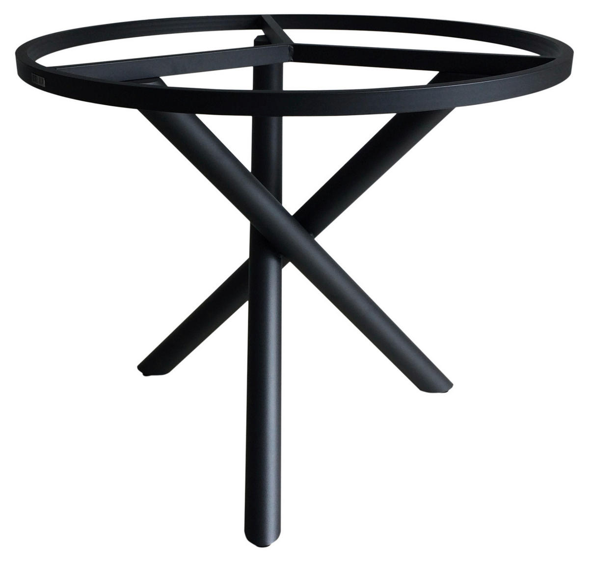 GARTENTISCHGESTELL 90/90/74 cm Metall  - Graphitfarben, Design, Metall (90/90/74cm) - Zebra 