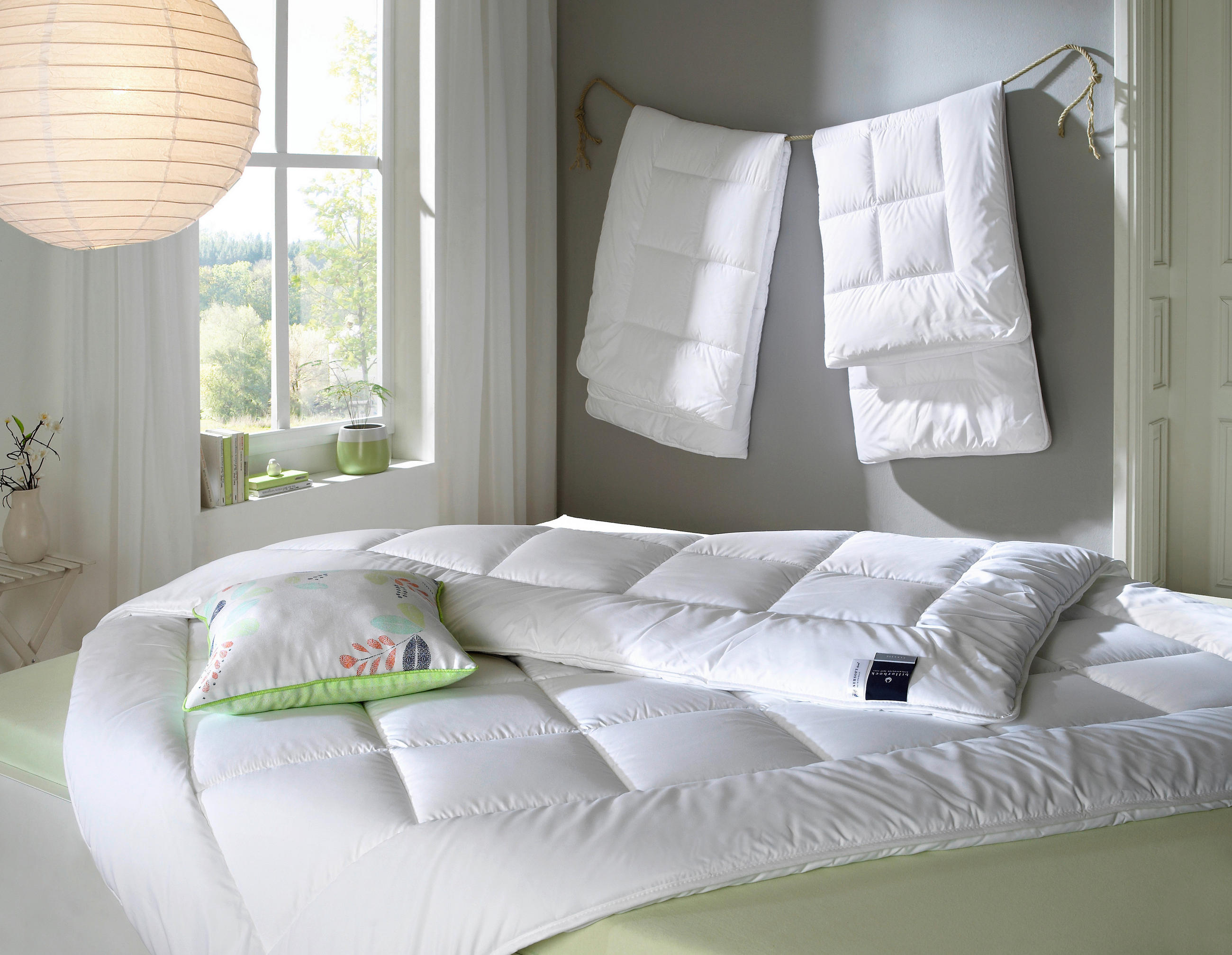ZIMNÍ PŘIKRÝVKA, 140/220 cm, polyester - bílá, Basics, textil (140/220cm) - Billerbeck