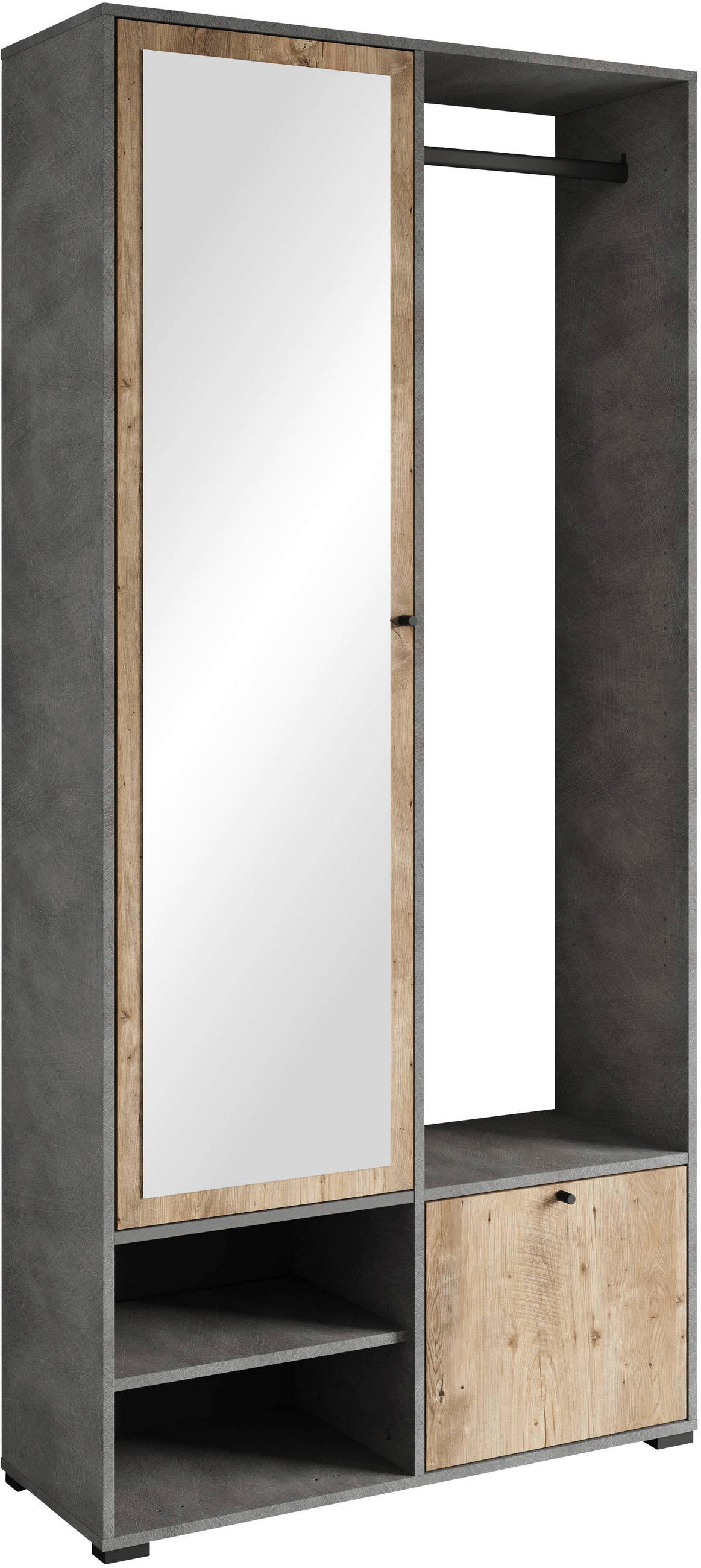 HALLM&Ouml;BEL i 90/190/33 cm antracit, kastanjeekf&auml;rgad 190/90/33 cm