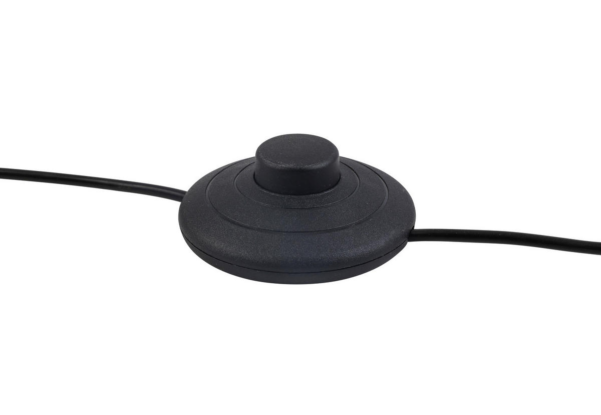 LED-STEHLEUCHTE Ryusei 18/143,5 cm   - Schwarz, Design, Metall (18/143,5cm) - Novel