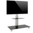 TV-RACK Schwarz, Silberfarben - Silberfarben/Schwarz, KONVENTIONELL, Glas/Metall (95/72/40cm) TV-RACK Schwarz, Silberfarben - Silberfarben/Schwarz, KONVENTIONELL, Glas/Metall (95/72/40cm)