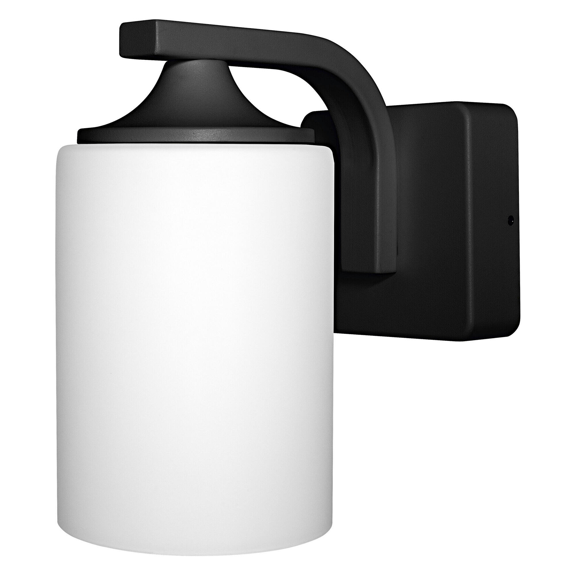 AUßENLEUCHTE 21/11,8/21,2 cm   - Schwarz, Basics, Glas/Metall (21/11,8/21,2cm) - Osram