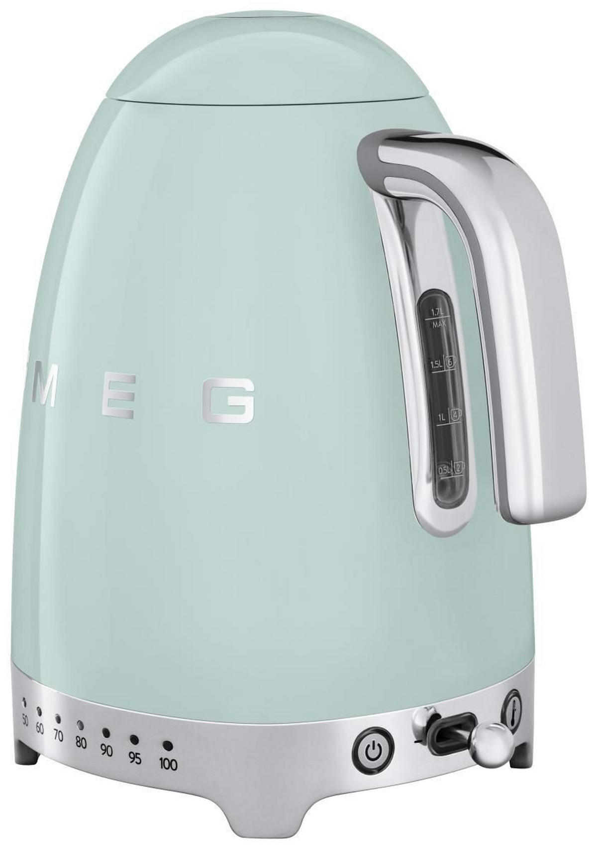 WASSERKOCHER 50´s Style 1,7 L  - Hellgrün, Design, Metall (22,3/28/17,1cm) - SMEG