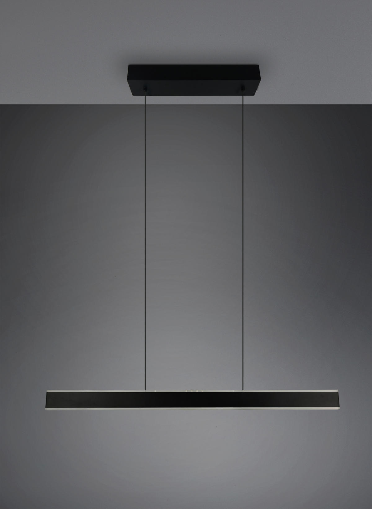 LED-HÄNGELEUCHTE Croom 120/10/60-180 cm   - Schwarz/Weiß, Design, Kunststoff/Metall (120/10/60-180cm) - Trio Leuchten