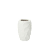 DEKOVASE  - Weiss, Basics, Keramik (21,5/21,5/32cm) - Ambia Home