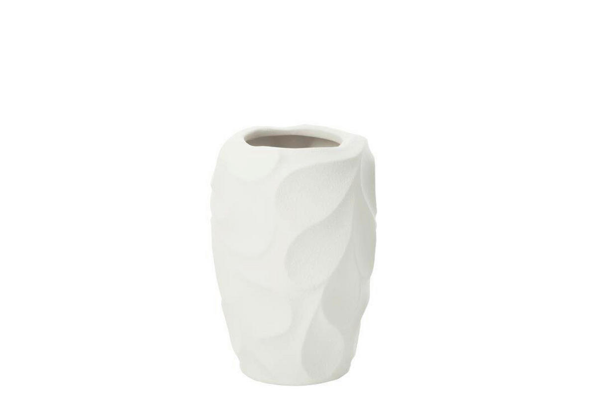 DEKOVASE  - Weiss, Basics, Keramik (21,5/21,5/32cm) - Ambia Home
